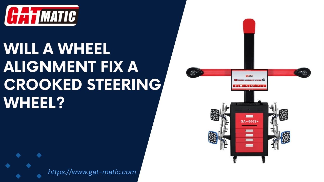 Will a wheel alignment fix a crooked steering wheel?