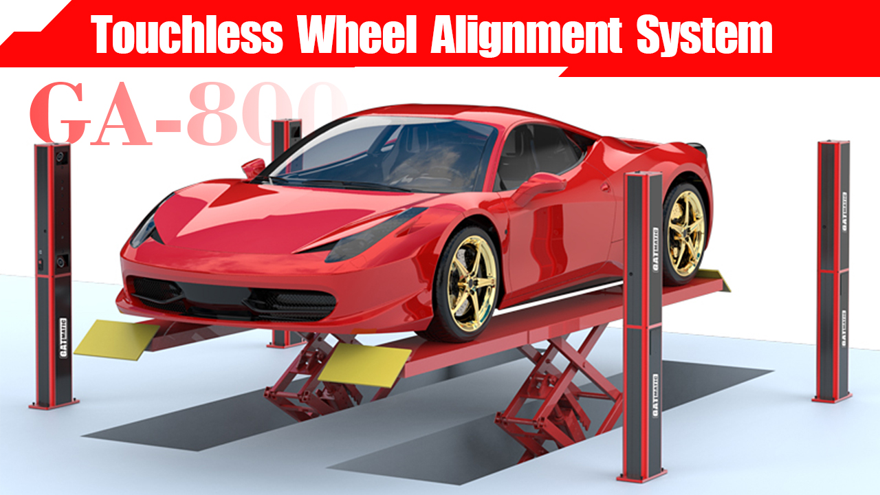 What are the main benefits of using a touchless wheel alignment system