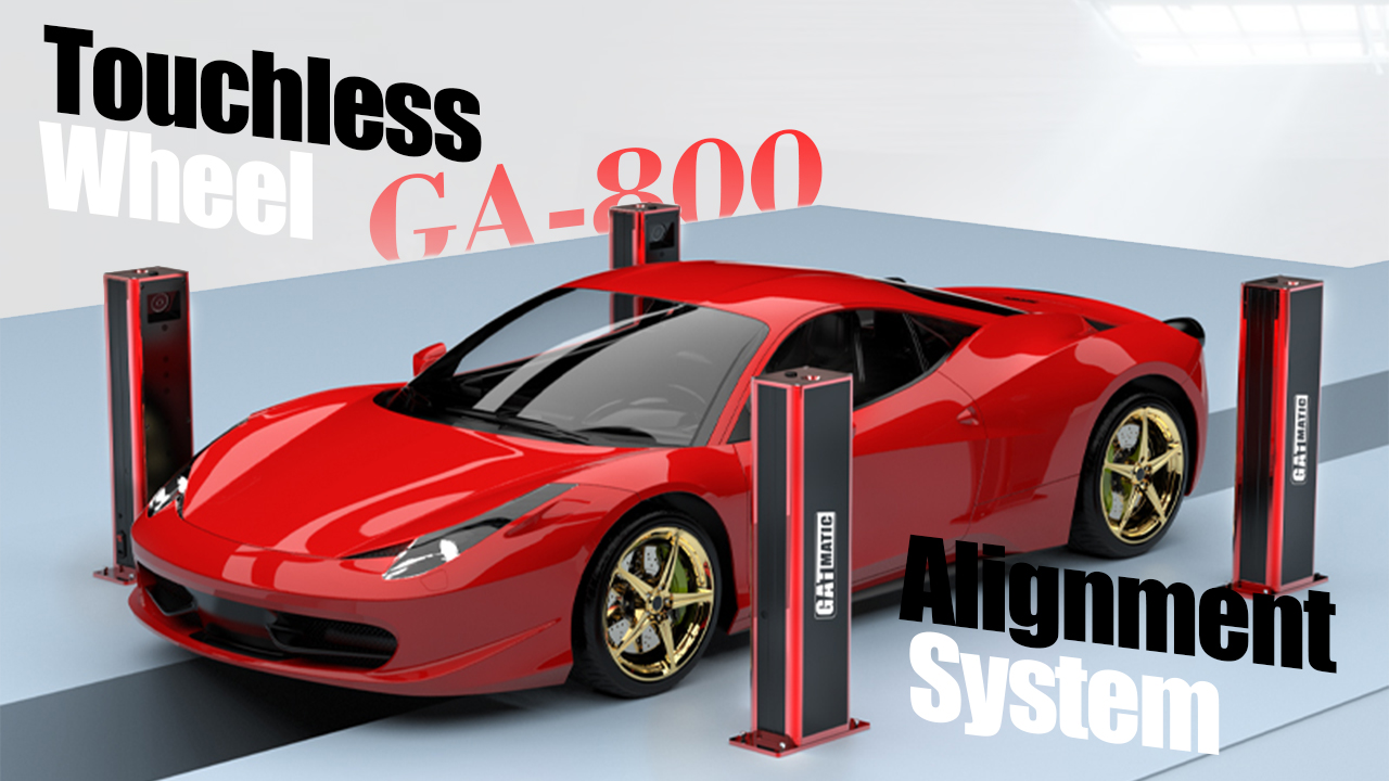 How does the precision of touchless wheel alignment systems impact vehicle performance