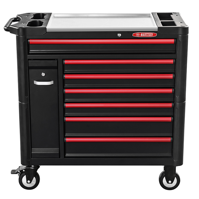 Heavy-duty Rolling Tool Cabinet Steel Worktop