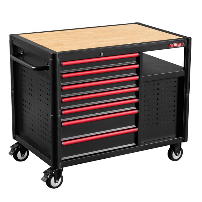 GEC903 12 Drawers Wood Worktop Tool Trolley