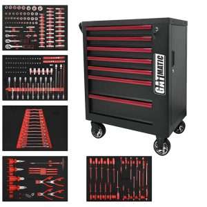 Mobile garage tool cart for automotive repair professionals