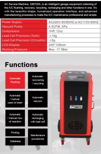GM-720AYF AC Service Machine