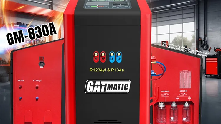 GA-800A air conditioning recovery machine is equipped with dual refrigerant capability