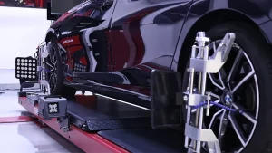 GATmatic 5D Wheel Alignment Machine In Auto Repair Workshop