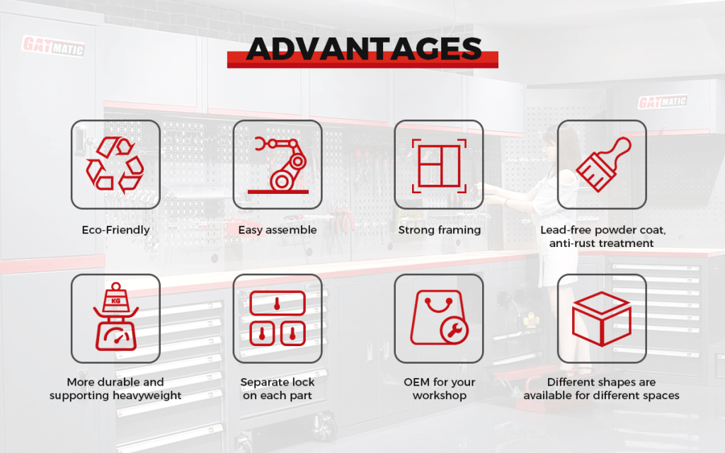 GATMATIC Workshop Cabinet Advantages, Eco-Friendly & Durable Storage Solution