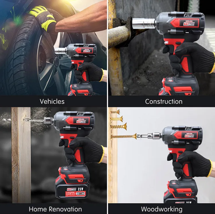 GEW-600 cordless impact wrench is suitable for a wide range of applications