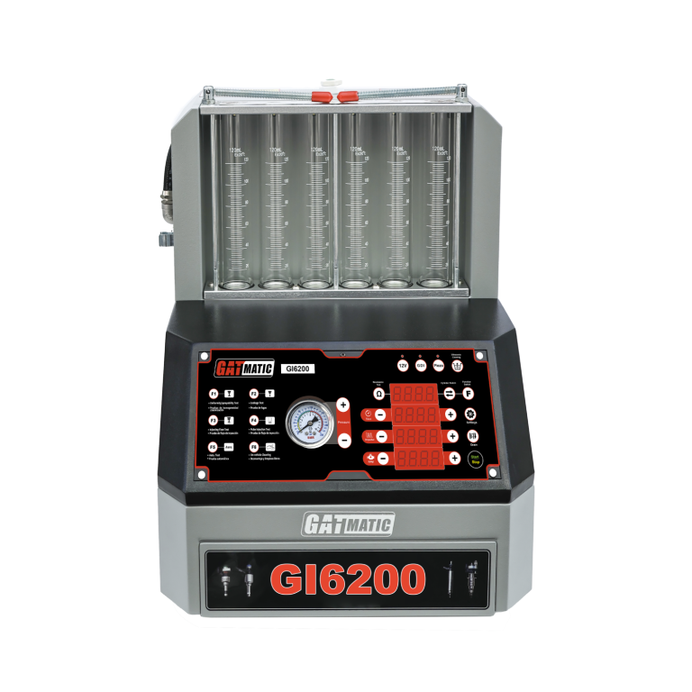 GATMATIC GI6200 Piezo & GDI Fuel Injector Cleaner & Tester, Ultrasonic 6-Cylinder High-Pressure Diagnostic Tool For Garage Repair
